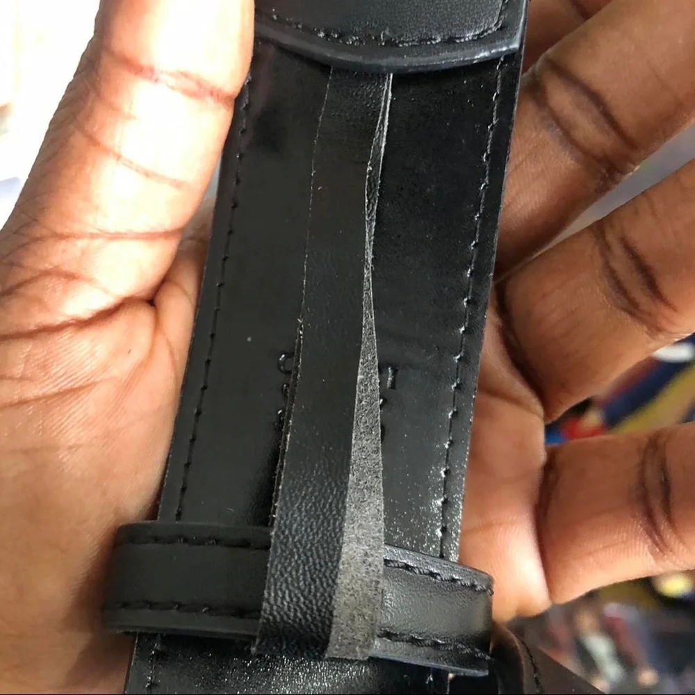 Gucci Queen Margaret Bee Black Leather Belt Size 115
